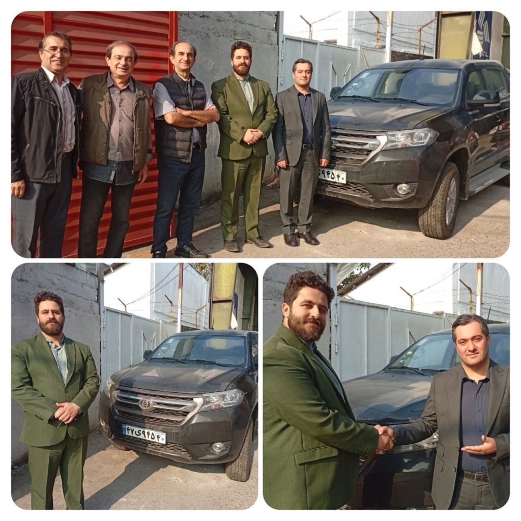 تحویل یک دستگاه پیکاپ زاگرس به شهرداری رودبار توسط سازمان همیاری شهرداری های استان گیلان