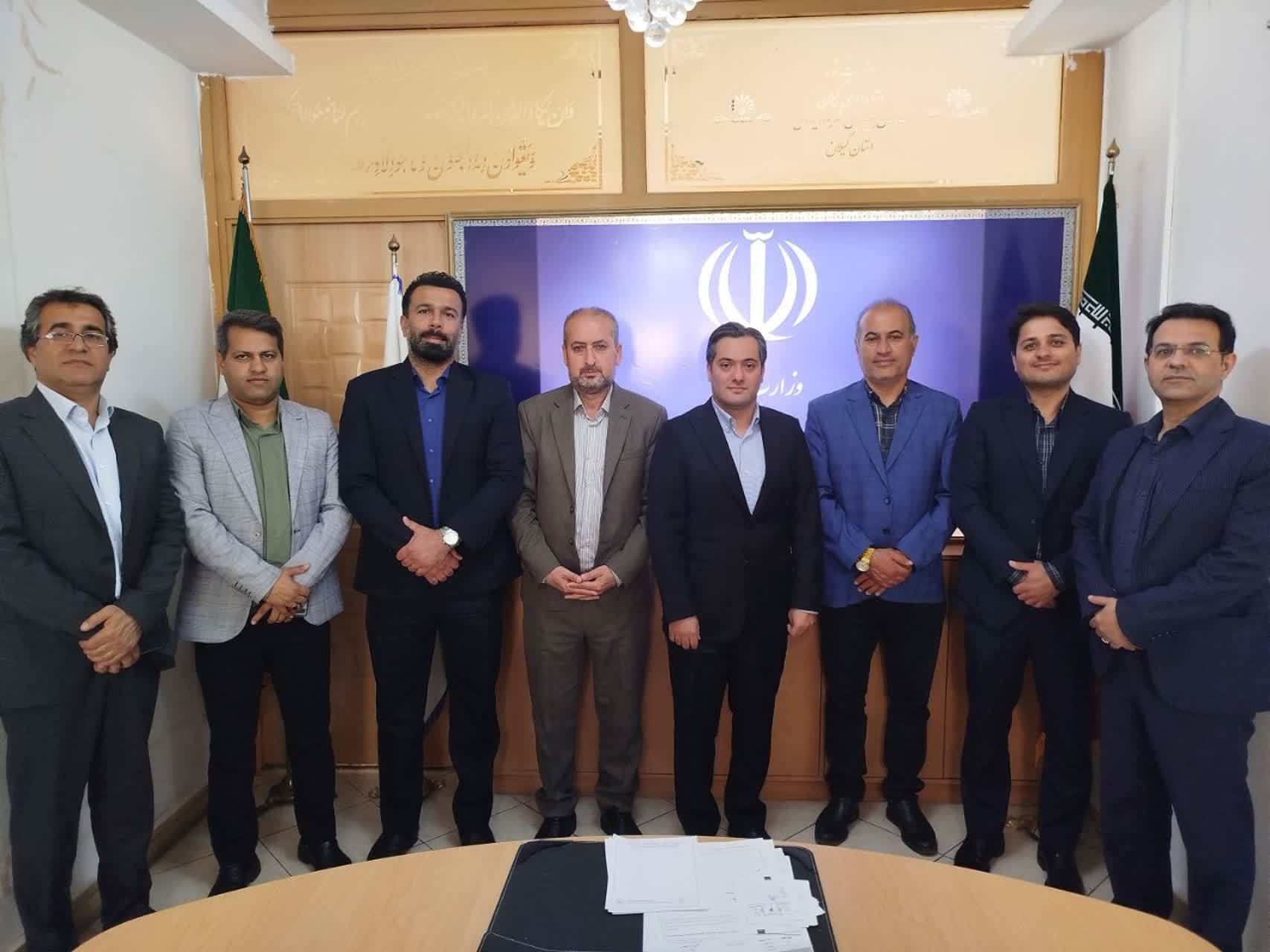 دیدار شهردار و اعضای شورای شهر خشکبیجار با مدیرعامل سازمان همیاری شهرداری های گیلان