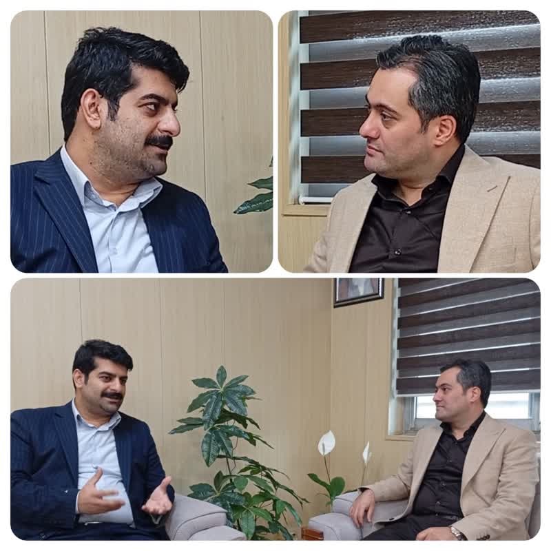 دیدار شهردار بازارجمعه شاندرمن با مدیرعامل سازمان همیاری شهرداری های گیلان
