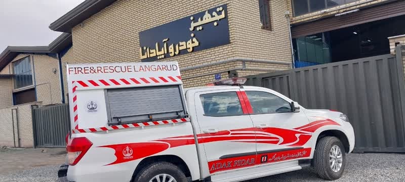 تحویل یک دستگاه خودروی آتش نشانی شهرداری لنگرود توسط سازمان همیاری شهرداری های گیلان